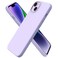ORNARTO Compatible with iPhone 14 Plus Case 67 Slim Liquid Silicone 3 Layers Full Covered Soft Gel Rubber Phone Case Protective Cover 67 InchPastel Lilac