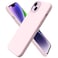 ORNARTO Compatible with iPhone 14 Plus Case 67 Slim Liquid Silicone 3 Layers Full Covered Soft Gel Rubber Phone Case Protective Cover 67 InchChalk Pink