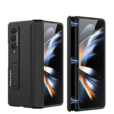 PUROOM for Samsung Galaxy Z Fold 4 Case Hinge Coverage Protective Case with Builtin Kickstand PC Magnetic AllInclusive Shockproof Cover for Samsung Galaxy Z Fold 4 5G Green 02