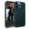Cretanbull Genuine Leather Case Oil Waxed Full Grain AntiScratch Leather Case Compatible with iPhone 12 Pro Max Shockproof Drop Proof Protective Slim Case Marine