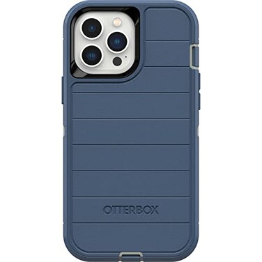OtterBox Defender Series Screenless Edition Case for iPhone 13 Pro Max iPhone 12 Pro Max Only Case Only Microbial Defense Protection NonRetail Packaging Fort Blue
