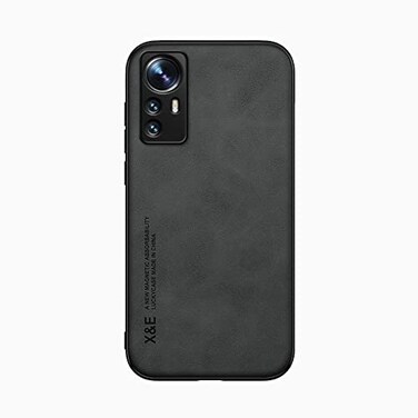 Kepuch Silklike Case for Xiaomi 12 Lite Cover Bumper Builtin Metal Plate for Xiaomi 12 Lite Black