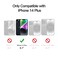 JETech Magnetic Case for iPhone 14 Plus 67Inch Compatible with MagSafe Translucent Matte Back Slim Shockproof Phone Cover Black
