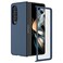 Ruky for Z Fold 4 Case Full Body Protection Cases with Builtin Screen Protector Hard PC UltraThin AntiScratches Shockproof Protective Phone Case for Samsung Galaxy Z Fold 4 Dark Blue