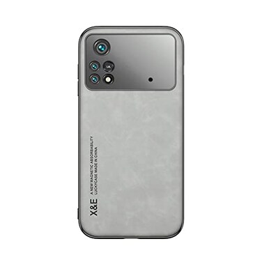 Kepuch Silklike Case for Xiaomi Poco M4 Pro 4G Cover Bumper Builtin Metal Plate for Xiaomi Poco M4 Pro 4G Gray