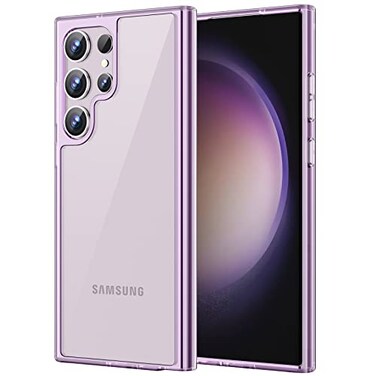 JETech Case for Samsung Galaxy S23 Ultra 5G 68Inch NonYellowing Shockproof Bumper Protective Phone Cover AntiScratch Hard PC Back Purple