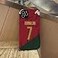 Slrioks Ronaldo Jersey Phone Case Creative Soccer Case for iPhone 11 Pro Thin Soft Imitation Leather Shockproof