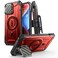 SUPCASE for iPhone 14 Pro Max CaseiPhone 13 Pro Max Case with Camera Cover Stand Compatible with MagSafe Builtin BeltClip Heavy Duty Magnetic Phone Case for iPhone 1413 Pro Max Ruddy