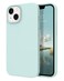 DOMAVER for iPhone 13 Case Phone Case for iPhone 13 Liquid Silicone Soft Gel Rubber Microfiber Lining Cushion Cover Shockproof ProtectiveLight Green