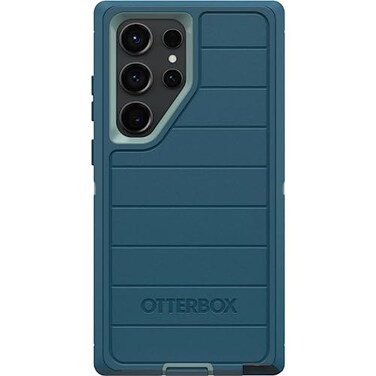 OtterBox Galaxy S23 Ultra Only Defender Series Case Manoeuvre Blue Rugged Durable with Port Protection Case Only Microbial Defense Protection NonRetail Packaging
