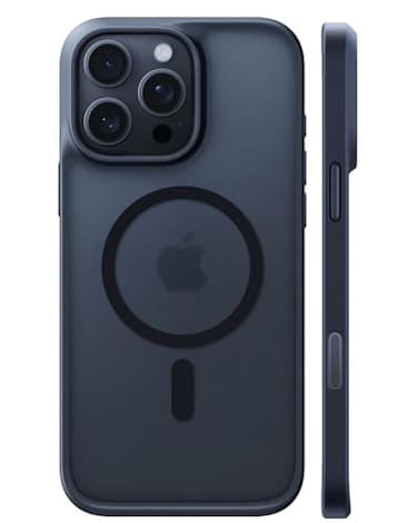 TORRAS Ultra Magnetic for iPhone 15 Pro Case 3X MilitaryGrade Drop Tested Compatible with MagSafe Shockproof Translucent Durable Slim Protective AntiScratch AntiFingerprint Black