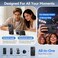 CASEKOO for iPhone 15 Pro Max Case with Magnetic Invisible Stand Military Drop Protection Compatible with MagSafe Shockproof Slim Translucent Matte Phone Case 67 Inch Black