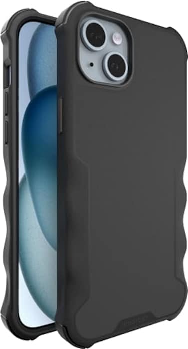 Smartish iPhone 15 Plus Protective Magnetic Case Gripzilla Compatible with MagSafe Rugged Tough Heavy Duty Grip Armor Cover wDrop Tested Protection for Apple iPhone 15 Plus Black Tie Affair