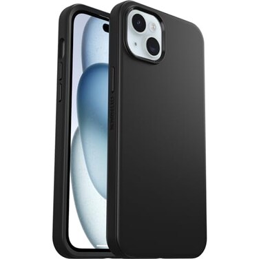 OtterBox iPhone 15 Plus and iPhone 14 Plus Symmetry Series Case BLACK snaps to MagSafe ultrasleek raised edges protect camera screen ships in polybag