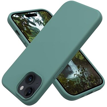 OTOFLY Designed for iPhone 15 Case Silicone Shockproof Slim Thin Phone Case for iPhone 15 61 inch Pine Green