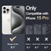 JETech Case for iPhone 15 Pro 61Inch NonYellowing Shockproof Phone Bumper Cover AntiScratch Clear Back Clear