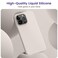 OTOFLY Compatible with iPhone 15 Pro Max CaseSilky and Soft Touch Series Premium Soft Liquid Silicone Rubber FullBody Protective Bumper Case for iPhone 15 Pro Max Stone