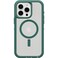 OtterBox iPhone 15 Pro Max Defender Series XT Clear Case Velvet Evergreen Clear Screenless Rugged Snaps to MagSage Lanyard Attachment PressureFitted DualLayer iPhone Case