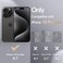 JETech Silicone Case for iPhone 15 Pro Max 67Inch SilkySoft Touch FullBody Protective Phone Case Shockproof Cover Black