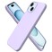 ORNARTO Compatible with iPhone 15 Case 61 Slim Liquid Silicone 3 Layers Full Covered Soft Gel Rubber Phone Case AntiScratch Shockproof Protective Cover 61 Inch Pastel Lilac
