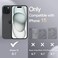 JETech Silicone Case for iPhone 15 61Inch SilkySoft Touch FullBody Protective Phone Case Shockproof Cover Black