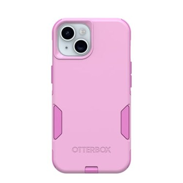OtterBox iPhone 17e 16e 15 14 13 Commuter Series Case Run Wildflower Pink Slim Tough PocketFriendly with Port Protection
