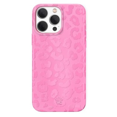 VELVET CAVIAR Case for iPhone 15 Pro Max Compatible with MagSafe 10ft Drop Tested Protective Designer Cases Hot Pink Leopard