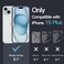 JETech Case for iPhone 15 Plus 67Inch NonYellowing Shockproof Phone Bumper Cover AntiScratch Clear Back Clear