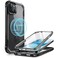 i-Blason iBlason Ares Mag for iPhone 15 Plus Case with Builtin Screen Protector MagSafe Compatible FullBody Rugged AntiSlip Shockproof Clear Protective Magnetic Phone Case for iPhone 15 Plus 67 Black