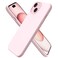 ORNARTO Compatible with iPhone 15 Case 61 Slim Liquid Silicone 3 Layers Full Covered Soft Gel Rubber Phone Case AntiScratch Shockproof Protective Cover 61 Inch Chalk Pink