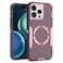 showdd Designed for iPhone 15 Pro Max Case Magnetic Drop Protection Heavy DutyCompatible with MagSafeDustproofNo Fading No Yellowingfor Men Women Purple Rose Gold