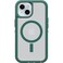 OtterBox iPhone 16e 15 14 13 Defender Series XT Clear Case Velvet Evergreen Clear screenless Rugged Snaps to MagSafe Lanyard Attachment