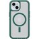OtterBox iPhone 16e 15 14 13 Defender Series XT Clear Case Velvet Evergreen Clear screenless Rugged Snaps to MagSafe Lanyard Attachment