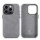 AKANTRA Alcantara Case for Apple iPhone 15 Pro Max Handmade FullyWrapped Synthetic Suede Cover Compatible with Magsafe Wireless Charging iPhone15 Pro Max Gray