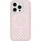 OtterBox iPhone 15 Pro Only Symmetry Series Clear Case Checkmate Pink Snaps to MagSafe UltraSleek Raised Edges Protect Camera Screen