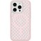 OtterBox iPhone 15 Pro Only Symmetry Series Clear Case Checkmate Pink Snaps to MagSafe UltraSleek Raised Edges Protect Camera Screen