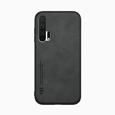 Kepuch Silklike Case for Honor 20 Pro Cover Bumper Builtin Metal Plate for Honor 20 Pro Black