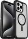 OtterBox iPhone 15 Plus and iPhone 14 Plus Defender Series XT Clear Case Dark Side BlackClear screenless Rugged Snaps to MagSafe Lanyard Attachment