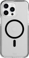 Tech21 Evo Crystal case for iPhone 15 Pro Max Compatible with MagSafe Impact Protection Case Graphite Black