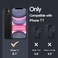JETech Magnetic Case for iPhone 11 61Inch Compatible with MagSafe Wireless Charging Shockproof Phone Bumper Cover AntiScratch Clear Back Black