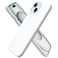 ORNARTO Compatible with iPhone 15 Case 61 Slim Liquid Silicone 3 Layers Full Covered Soft Gel Rubber Phone Case AntiScratch Shockproof Protective Cover 61 Inch White