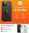 TORRAS Magnetic Ostand for iPhone 15 Pro Max Case Military Grade Drop TestedCompatible with MagSafeBuild in Kickstand Translucent Hard Back AntiFingerprint 67 2023 Natural Titanium Grey