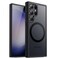JETech Magnetic Case for Samsung Galaxy S23 Ultra 5G 68Inch Compatible with MagSafe Translucent Matte Back Shockproof Phone Cover Black