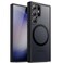 JETech Magnetic Case for Samsung Galaxy S23 Ultra 5G 68Inch Compatible with MagSafe Translucent Matte Back Shockproof Phone Cover Black
