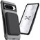 Ghostek Exec Wallet Case for Google Pixel 8 Pro Magnetic Credit Card Holder Compatible with Wireless Charging Kickstand 67 Inch Gray