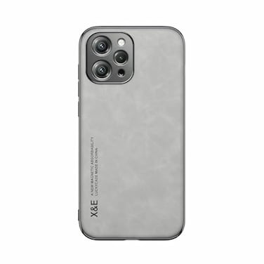 Kepuch Silklike Case for Redmi 12 4G Cover Bumper Builtin Metal Plate for Redmi 12 4G Gray