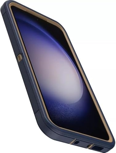OtterBox Galaxy S23 Only Defender Series Case Blue Suede Shoes Rugged Durable with Port Protection Case Only Microbial Defense Protection NonRetail Packaging