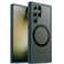 JETech Magnetic Case for Samsung Galaxy S23 Ultra 5G 68Inch Compatible with MagSafe Translucent Matte Back Shockproof Phone Cover Midnight Green