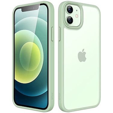 JETech Matte Case for iPhone 1212 Pro 61Inch Shockproof Military Grade Drop Protection Frosted Translucent Back Phone Cover AntiFingerprint Green