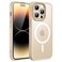 JETech Magnetic Case for iPhone 14 Pro Max 67Inch Compatible with MagSafe Translucent Matte Back Slim Shockproof Phone Cover Beige